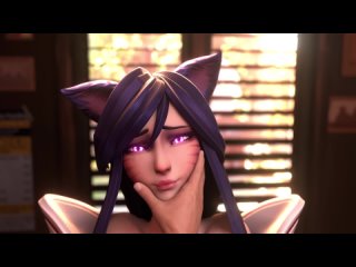 ahri (vastaya) - 1/2; with clothing; vaginal penetration; 3d sex porno hentai; (by @arawaraw) [league of legends]