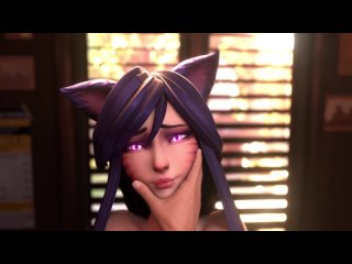 ahri (vastaya) - 2/2; without clothing; vaginal penetration; 3d sex porno hentai; (by @arawaraw) [league of legends]